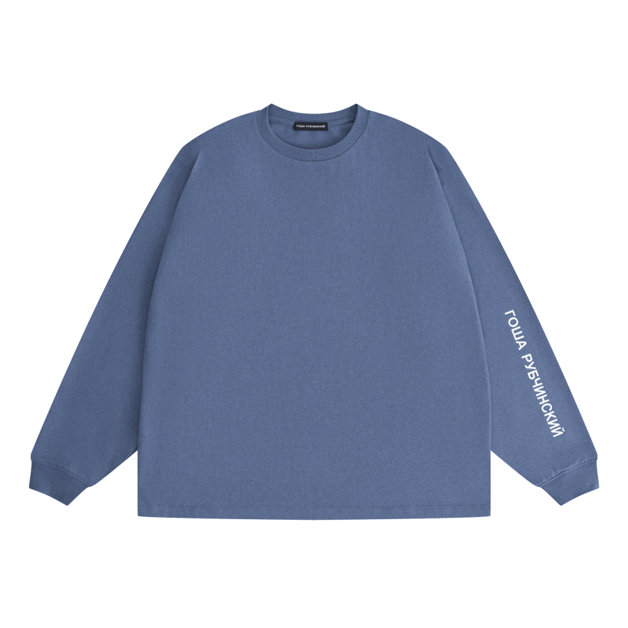 Лонгслив с потресканным логотипом