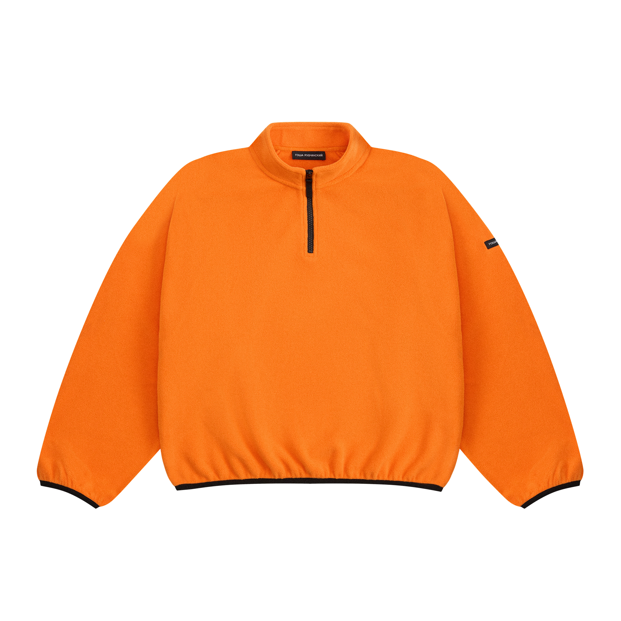 Свитшот из флиса с воротником