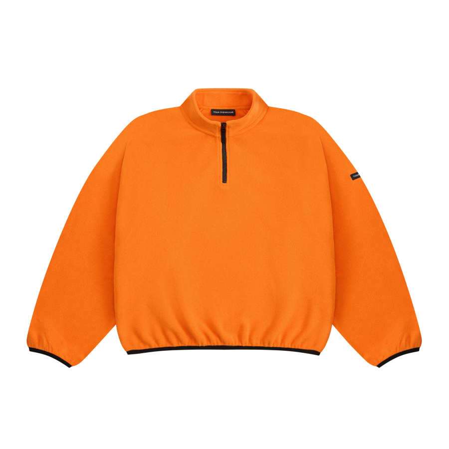 Свитшот из флиса с воротником