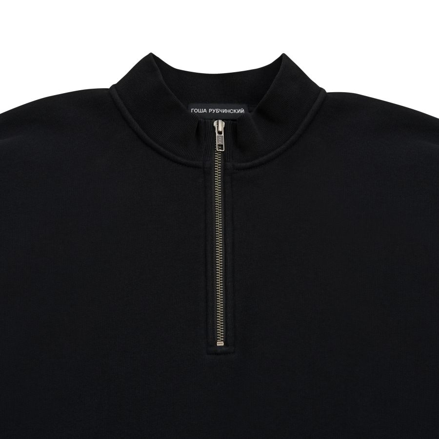 Утепленный свитшот с воротником