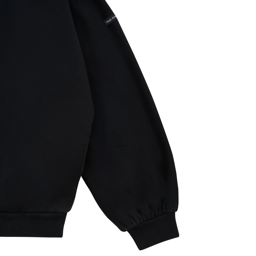 Утепленный свитшот с воротником